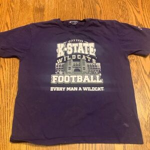 Youth sized Large 10-12 k state football t shirt champion